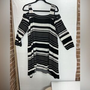 Chico's Monochrome Striped Top